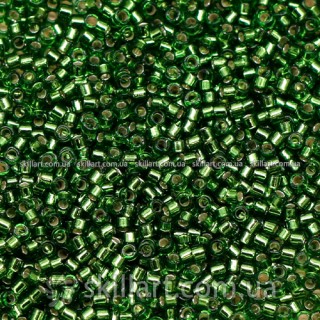 Бисер DB-1207 Miyuki Delica Beads 11/0 (блестящий, зеленый)